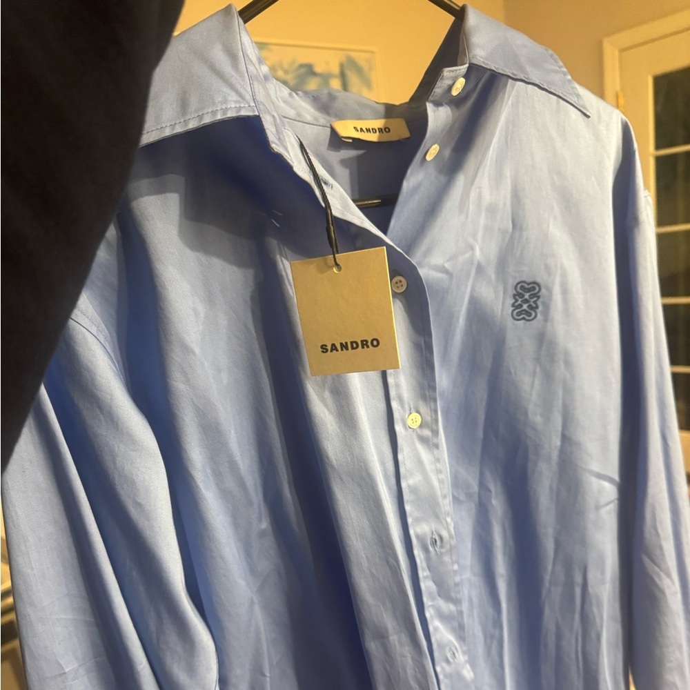 Sandro Womens Blue Shirt